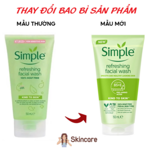 Sữa Rửa Mặt Simple Refreshing Facial Wash 150ml